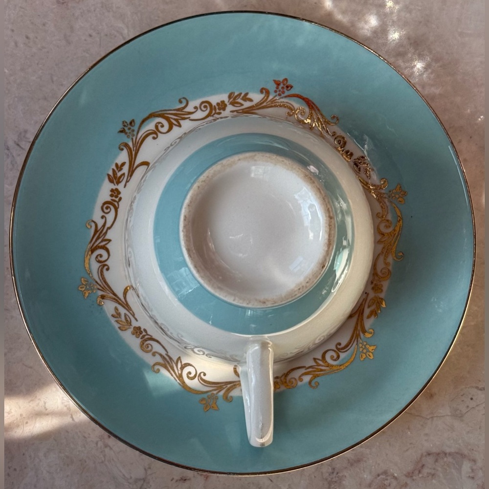 Vintage Lifetime China Co.GOLD CROWN set of 1Cup & 1Saucer.2 sets are available